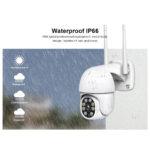 GloboStar® 86042 Ασύρματο Καταγραφικό με Οθόνη – 8 x Camera 2MP 1080P WiFi  360° Μοιρών – Αδιάβροχο IP66 – Νυχτερινή Όραση με LED IR – Διπλή Κατέυθυνση Ομιλίας – Ανιχνευτή Κίνησης – Νυχτερινή Λήψη – Λευκό