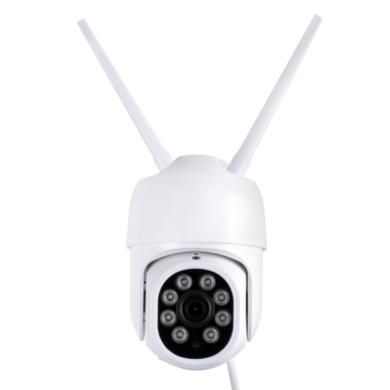 GloboStar® 86042 Ασύρματο Καταγραφικό με Οθόνη – 8 x Camera 2MP 1080P WiFi  360° Μοιρών – Αδιάβροχο IP66 – Νυχτερινή Όραση με LED IR – Διπλή Κατέυθυνση Ομιλίας – Ανιχνευτή Κίνησης – Νυχτερινή Λήψη – Λευκό