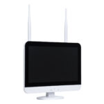 GloboStar® 86042 Ασύρματο Καταγραφικό με Οθόνη – 8 x Camera 2MP 1080P WiFi  360° Μοιρών – Αδιάβροχο IP66 – Νυχτερινή Όραση με LED IR – Διπλή Κατέυθυνση Ομιλίας – Ανιχνευτή Κίνησης – Νυχτερινή Λήψη – Λευκό