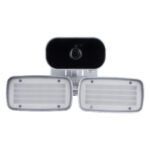 GloboStar® 86043 Προβολέας LED SMD 24W 2160lm με IP Camera 1080P 2MP WiFi 150° Μοιρών – AC 230V – με Αισθητήρα Ημέρας-Νύχτας & Ρύθμιση Χρόνου Ανάμματος – Αδιάβροχος IP66 Ψυχρό Λευκό 6000K – Ασημί