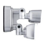 GloboStar® 86043 Προβολέας LED SMD 24W 2160lm με IP Camera 1080P 2MP WiFi 150° Μοιρών – AC 230V – με Αισθητήρα Ημέρας-Νύχτας & Ρύθμιση Χρόνου Ανάμματος – Αδιάβροχος IP66 Ψυχρό Λευκό 6000K – Ασημί