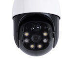 GloboStar® 86055 Αυτόνομη Ηλιακή IP Camera 1080P 2MP WiFi 350° Μοιρών – 3200mAh – Φωτοβολταϊκό Πάνελ – Νυχτερινή Όραση με LED IR – Ανιχνευτή Κίνησης – Νυχτερινή Λήψη – Αδιάβροχη IP66 – Λευκό