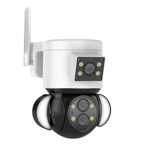 GloboStar® 86076 Επιτοίχια Κάμερα Πρίζας WiFi HD 1080P 350° Διπλή Κατέυθυνση Ομιλίας & Ανιχνευτή Κίνησης – Απομακρυσμένος Έλεγχος – Αδιάβροχη IP65 – Λευκό Μαύρο – Μ15 x Π14.5 x Y15cm – 2 Χρόνια Εγγύηση