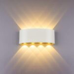 LED Φωτιστικό Τοίχου Up-Down Λευκό 8W V-TAC 150° 800lm IP54 Φυσικό 4000K – 8618