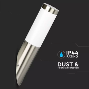 Εξωτερικό επιτοίχιο φωτιστικό  Ε27, με διαγώνια κλίση και σώμα από ανοξείδωτο ατσάλι V-TAC – 8623