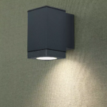 LED επιτοίχιο φωτιστικό GU10, τετράγωνο γκρί σώμα (Downlight) V-TAC – 8626
