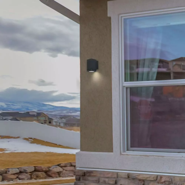 LED επιτοίχιο φωτιστικό GU10, τετράγωνο γκρί σώμα (Downlight) V-TAC – 8626