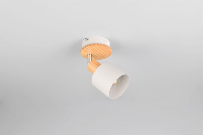 Σποτ Τοίχου/Οροφής SHANTI 1xE14 Γκρι και Ξύλο Trio Lighting – 862700176