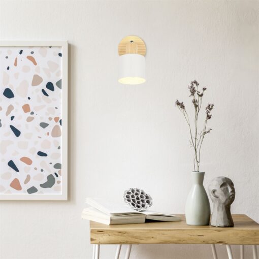 Σποτ Τοίχου/Οροφής SHANTI 1xE14 Γκρι και Ξύλο Trio Lighting – 862700176