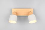 Πολύφωτο Οροφής SHANTI Σποτ 2xE14 Γκρι και Ξύλο Trio Lighting – 862700276
