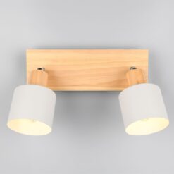 Πολύφωτο Οροφής SHANTI Σποτ 2xE14 Γκρι και Ξύλο Trio Lighting – 862700276