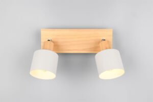 Πολύφωτο Οροφής SHANTI Σποτ 2xE14 Γκρι και Ξύλο Trio Lighting – 862700276