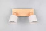 Πολύφωτο Οροφής SHANTI Σποτ 2xE14 Γκρι και Ξύλο Trio Lighting – 862700276