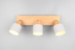 Πολύφωτο Οροφής SHANTI Σποτ 3xE14 Γκρι και Ξύλο Trio Lighting – 862700376