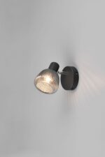 Φωτιστικό Τοίχου/Οροφής Σποτ Μαύρο Ματ & Γυαλί TARIFA 1xE14 Trio Lighting – 862800132