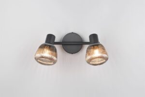 Φωτιστικό Οροφής Σποτ Μαύρο Ματ & Γυαλί TARIFA 2xE14 Trio Lighting – 862800232