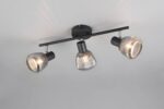 Φωτιστικό Οροφής Σποτ Μαύρο Ματ & Γυαλί TARIFA 3xE14 Trio Lighting – 862800332