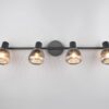 Φωτιστικό Οροφής Σποτ Μαύρο Ματ & Γυαλί TARIFA 4xE14 Trio Lighting – 862800432