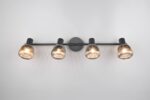 Φωτιστικό Οροφής Σποτ Μαύρο Ματ & Γυαλί TARIFA 4xE14 Trio Lighting – 862800432