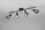 Φωτιστικό Οροφής Σποτ Μαύρο Ματ & Γυαλί TARIFA 4xE14 Trio Lighting – 862800432