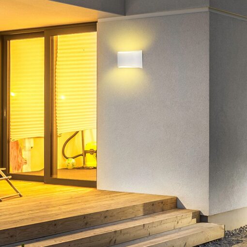 Επιτοίχιο Φωτιστικό Up-Down LED Λευκό ΙP54 Αλουμίνιο V-TAC 9W 4000K Φυσικό – 218683