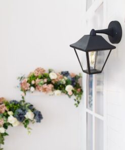 Επίτοιχο φωτιστικό Μαύρο Φαναράκι 1xE27 IP44 V-TAC – 8686