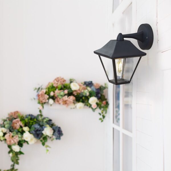 Επίτοιχο φωτιστικό Μαύρο Φαναράκι 1xE27 IP44 V-TAC – 8686