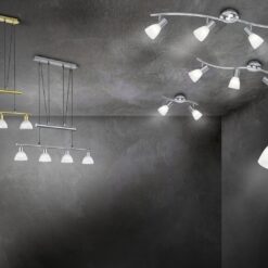 Κρεμαστό Φωτιστικό Trio Lighting LED 5W E14 Νίκελ Ματ Μεταλλικό 400lm 3000K  371010407