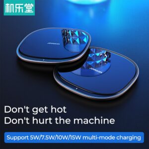 GloboStar® 87181 JOYROOM Originals JR-A23 Τετράγωνη Μαγνητική Βάση Κινητού Αυτοκινήτου Ασύρματη Φόρτιση MagSafe Max 15W Wireless Charging Pad (Qi) Σταθερή με Αυτοκόλλητη Ταινία Λευκό