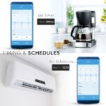 Wi-Fi Πρίζα Σούκο Μαύρη Πλαστικό & Γυαλί Smart Home Συμβατή Με Amazon Alexa & Google Home V-TAC – 8797