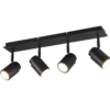 Σποτ Trio Lighting 4xGU10   Μαύρο Ματ Μεταλλικό  IP44  – 880400432
