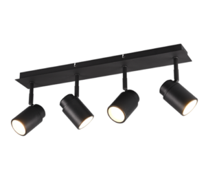 Σποτ Trio Lighting 4xGU10   Μαύρο Ματ Μεταλλικό  IP44  – 880400432