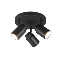 Σποτ Trio Lighting 3xGU10   Μαύρο Ματ Μεταλλικό  IP44  – 880430332