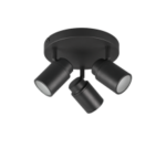Σποτ Trio Lighting 3xGU10   Μαύρο Ματ Μεταλλικό  IP44  – 880430332