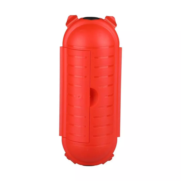 Αδιάβροχο κουτί IP44 για πολύμπριζα με κόκκινο σώμα V-TAC – 8819