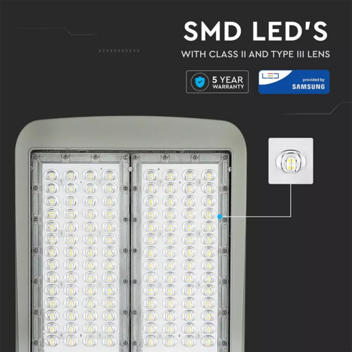 LED φωτιστικό δρόμου, V-TAC PRO Samsung Chip (CLASS II, INVENTRONICS DRIVER), 100W, 4000Κ, Dimmable – 883