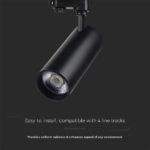 LED φωτιστικό ράγας τριφασικό COB 40W 3 σε 1 CCT Μαύρου Χρώματος V-TAC – 8842