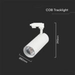 LED φωτιστικό ράγας τριφασικό COB 40W 3 σε 1 CCT Λευκού Χρώματος V-TAC – 8843