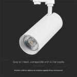 LED φωτιστικό ράγας τριφασικό COB 40W 3 σε 1 CCT Λευκού Χρώματος V-TAC – 8843