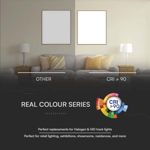 LED φωτιστικό ράγας τριφασικό COB 40W 3 σε 1 CCT Λευκού Χρώματος V-TAC – 8843
