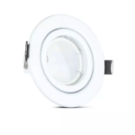 Λάμπα LED Spot GU10 SMD 5W Θερμό λευκό 3000K Λευκό συσκευασία 3 τμχ. V-TAC – 8881