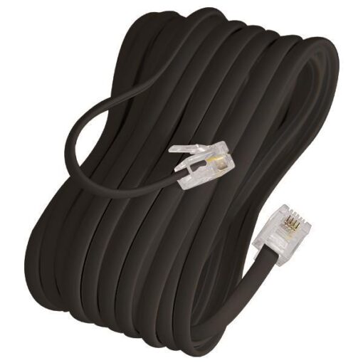 ΠΡΟΕΚΤΑΣΗ ΤΗΛΕΦΩΝΟΥ Α.Τ ΜΑΥΡH 3m 6P4C Rj11 EUROLAMP 147-10070