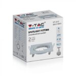 Βάση Σποτ GU10 – MR16 V-TAC Χωνευτή Τετράγωνη Λευκή 2τμχ – 8941