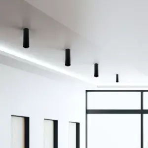 Επιφανειακό φωτιστικό Spot GU10 στρογγυλό με μαύρο σώμα V-TAC – 8947