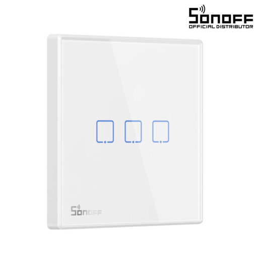 GloboStar® 80067 SONOFF T2EU3C-RF – 433MHz Wireless Smart Wall Touch Button Switch 3 Way – RF Series