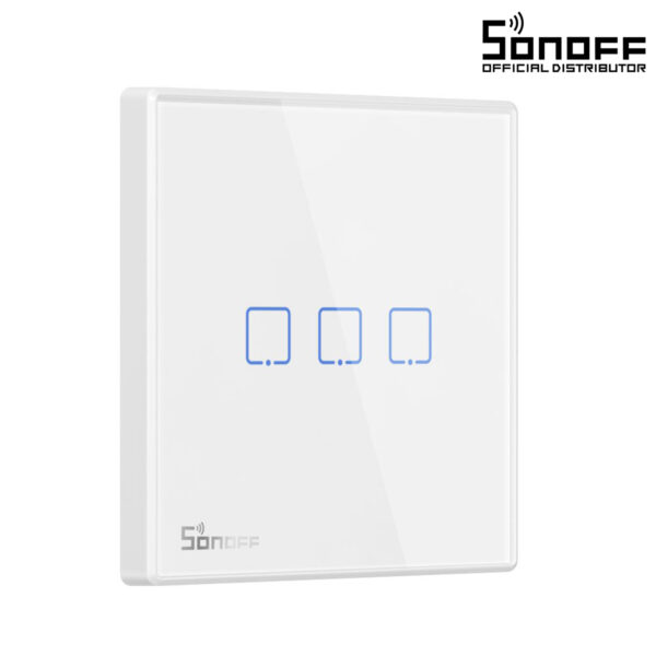 GloboStar® 80067 SONOFF T2EU3C-RF – 433MHz Wireless Smart Wall Touch Button Switch 3 Way – RF Series