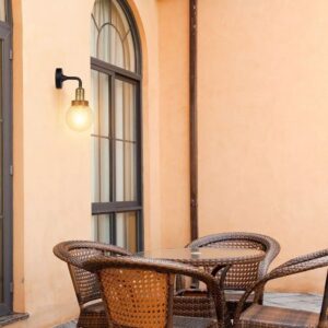 Επιτοίχιο Φωτιστικό Απλίκα E27 Μαύρο Μέταλλο και Πλαστικό ΙP65 V-TAC – 8970