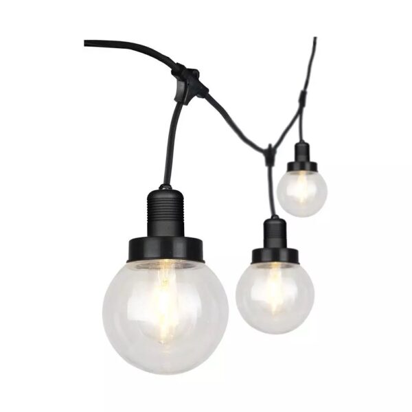 Καλώδιο Γιρλάντα 3m Μαύρο με 6 Ντουί E27 Αδιάβροχο IP65 V-TAC – 8971