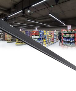 GloboStar® MARKET 61022-S Γραμμικό Φωτιστικό Οροφής Linear LED 18W 2170lm 60° AC 220-240V Μ120 x Π2 x Υ4cm Θερμό Λευκό 2700K – Μαύρο – 3 Years Warranty