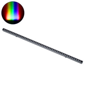 GloboStar® DIGI-BAR 90212 Ψηφιακή Μπάρα Φωτισμού Wall Washer Digital Pixel Facade Tuber Bar LED 12W 720lm 45° DC 24V Αδιάβροχο IP65 L100 x W3.5 x H3.2cm RGB DMX512 – Γκρι Ανθρακί με Pixel Lens Φακούς – 3 Years Warranty
